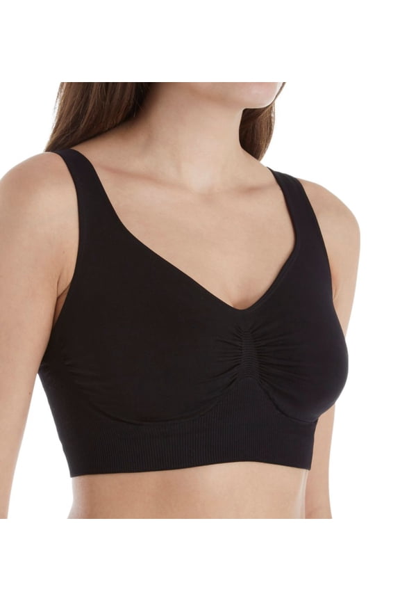 Women's Shape S4010 Seamless Smoothing Bralette (Black L)