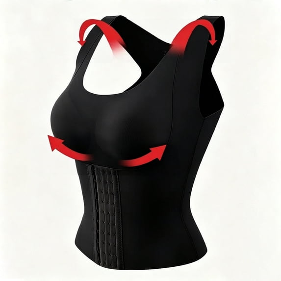 Women's Shapewear Bodysuit with Built-in Bra Plus Size Firm Control