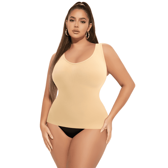 Werena Shapewear Tank Tops for Women with Built in Bra Tummy Control Compression Camisoles Body Shaper Padded Tanks