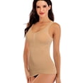 thumbnail image 1 of Women's Shapewear Cami with Built-in Bra Tummy Firm Control Camisole Tank Top Underskirts Shapewear Body Shaper (Beige, Large), 1 of 7