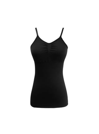 FOCUSSEXY Women Shapewear Tank Tops Tummy Control Camisole Underskirts  Shapewear Body Shaper Slimming Compression Top Vest Plus Size Padded Tank  Top 