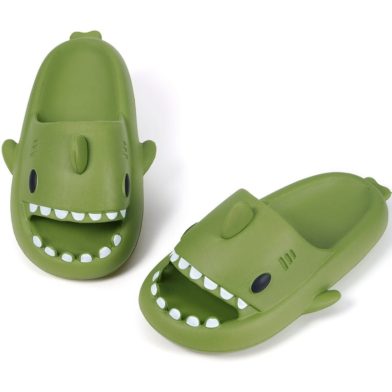 Women's Shark Slippers Men Summer House Pillow Sandals Indoor and