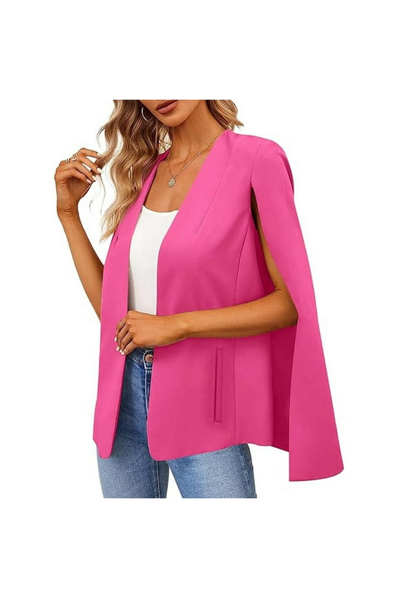 Women's Shawl Jacket Border Foreign Trade European And Casual Cape Style Women's Suit Jacket plus Size Jackets for Women Womens plus Size Winter Coats 2x Womens Coats And Jackets 5xl Winter Coat Women