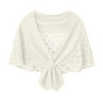 thumbnail image 1 of Women's Shawl Knitted Poncho Cape Scarf Pashmina Shawls Wraps Beige One Size, 1 of 3