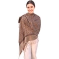 thumbnail image 1 of Women's Shawl Vintage Jacquard Paisley Pashmina Special Occasion Wrap Evening Scarf Double Sided Stole, 1 of 9