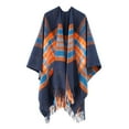 thumbnail image 1 of Women's Shawl Wrap Poncho Ruana Cape Cardigan Sweater Open Front for Fall Winter Spring, 1 of 1