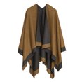 thumbnail image 1 of Women's Shawl Wrap Poncho Ruana Cape Cardigan Sweater Open Front for Spring Fall Winter (PC01-4D-II), 1 of 11