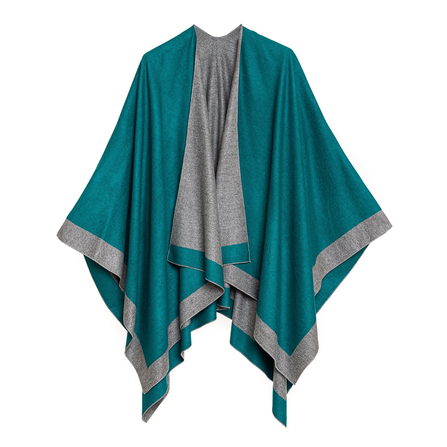 Women's Shawl Wrap Poncho for Cape Ruana for Travel Plane Blanket ...