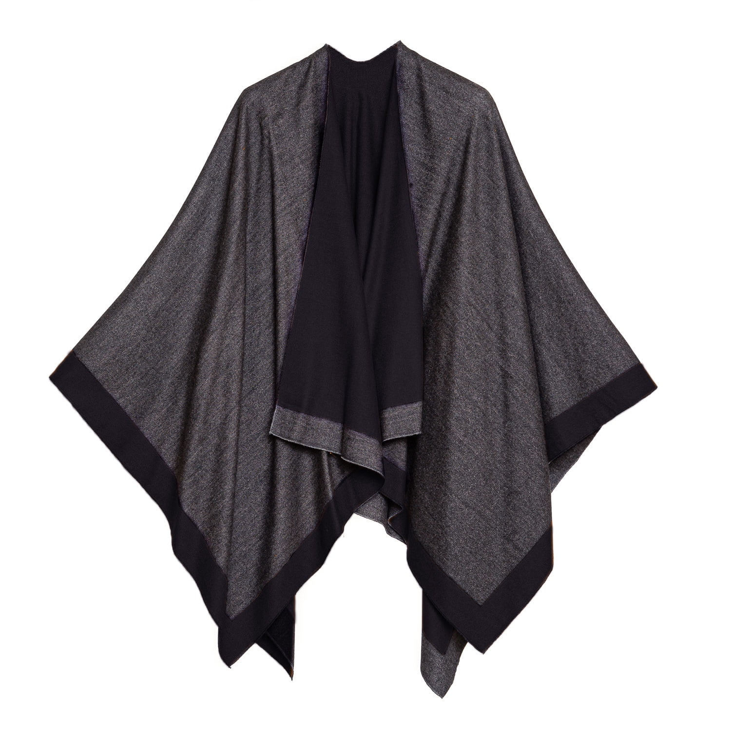 Women's Shawl Wrap Poncho for Cape Ruana for Travel Plane Blanket ...