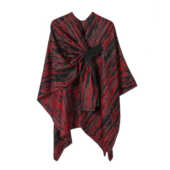 Women's Shawl Wraps Elegant Open Front Poncho Capes Oversized Sweaters Casual Versatile Cardigan Blanket for Spring
