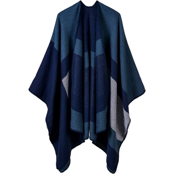 Women's Shawl Wraps Sweater Poncho Cape for Fall Winter