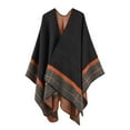 thumbnail image 1 of Women's Shawls and Wraps Open Front Poncho Cape Cardigan Vintage Winter Blanket Sweater, 1 of 3