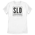 thumbnail image 1 of Women's She-Hulk: Attorney at Law Black SLD Logo  Graphic Tee White X Large, 1 of 4