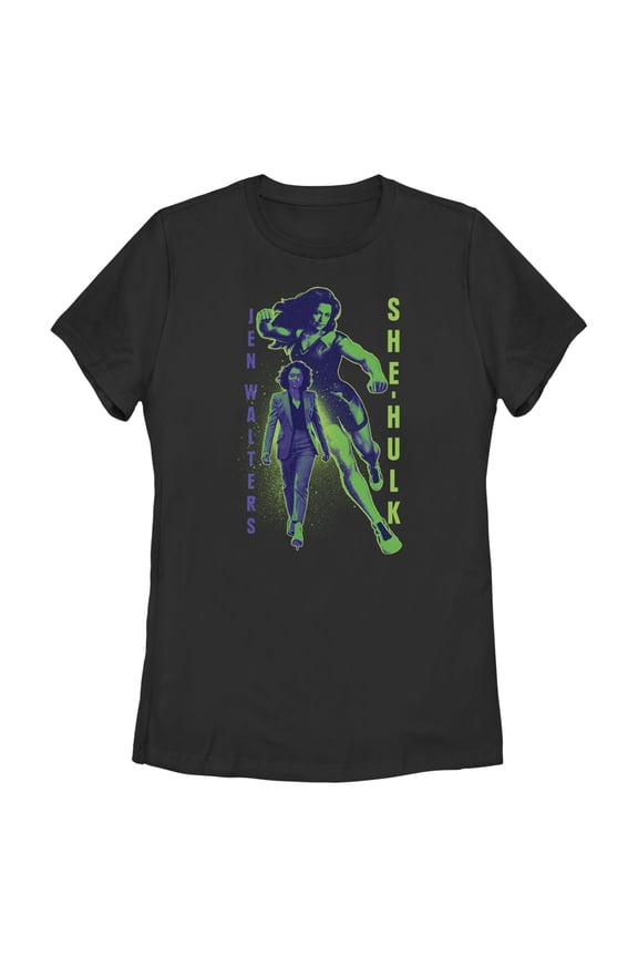 Women's She-Hulk: Attorney at Law Brains and Muscles Graphic Tee Black X Large