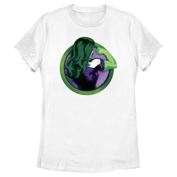 Women's She-Hulk: Attorney at Law Flex Icon  Graphic Tee White X Large