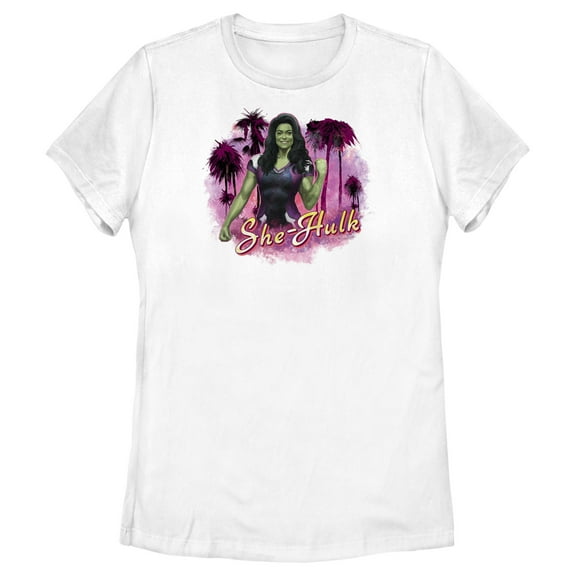 Women's She-Hulk: Attorney at Law Hero Pose  Graphic Tee White X Large