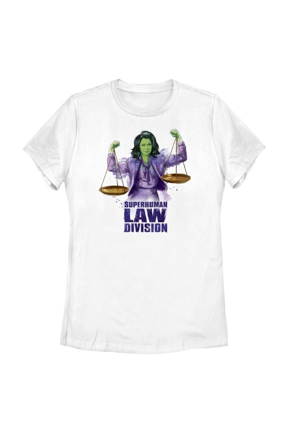 Women's She-Hulk: Attorney at Law SLD Super Strong Lawyer Graphic Tee White 2X Large