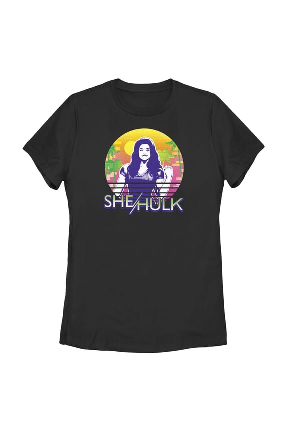 Women's She-Hulk: Attorney at Law Sun & Muscles  Graphic Tee Black Medium