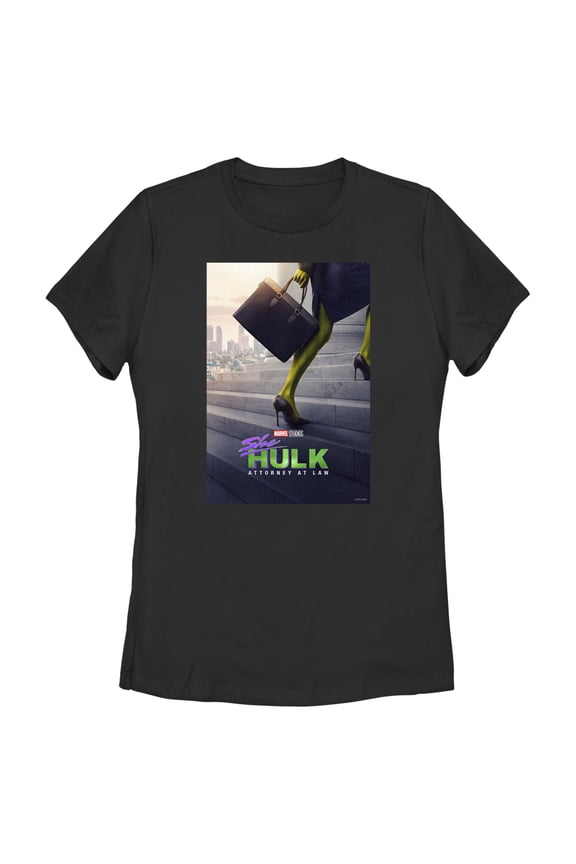 Women's She-Hulk: Attorney at Law Super Lawyer Graphic Tee Black Small
