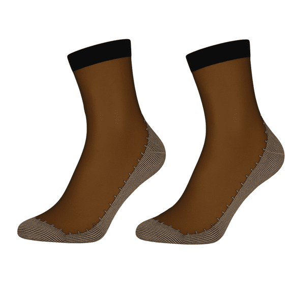 Women’s Sheer Ankle Socks 10 Pack with Non-Slip Sole, Cushioned Cotton Footbed Breathable - Black