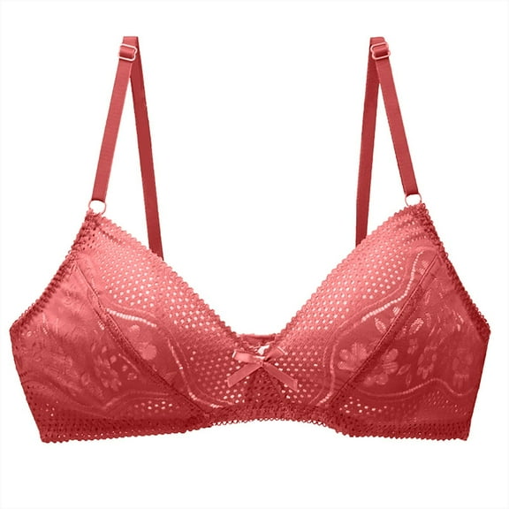 Women's Sheer Lace Minimizer Bra - Ultra Thin Balconette Unlined Underwear, Plus Size Sexy Lingerie with Strappy, Non-Padded Comfort & Full Coverage Support, See Through Cup