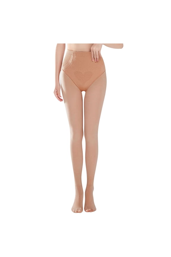 Womens Heavyweight Thermal Tights 300g Plush Lined Leggings Extra Warm Winter Pants Semi-Sheer Base Layer For Freezing Temperatures