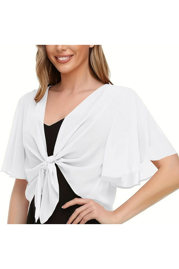 Women's Sheer Mesh Blouse, Short Sleeve Open Front Cover Up Top, Lightweight Loose Fit Cardigan for Summer and Spring Casual Wear