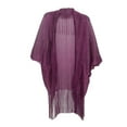 thumbnail image 1 of Women's Sheer Summer Shawl with Filigree Cuff Detail Elegant Tassel Cape, 1 of 3