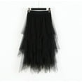 thumbnail image 1 of Women's Sheer Tutu Skirt Tulle Mesh Layered Midi Skirts, 1 of 3