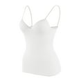 thumbnail image 1 of Women's Shelf Bra Camisole, Adjustable Spaghetti Strap Tank Top with Built-In Padded Bra, Seamless Wire-Free Support for a Smooth Look, Basic Layering Piece, 1 of 3