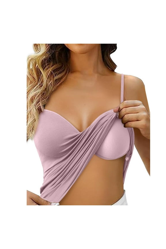 Women's Shelf Bra Camisoles - Adjustable Spaghetti Strap, Solid Color - Soft, Breathable, for Multiple Occasions - Available in Multiple Styles