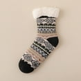 thumbnail image 1 of Women's Sherpa Bootie Socks, Non-Slip Sole & Thermal Fleece Lining, Extremely Warm and Cozy Fuzzy Slippers (US 5-11), 1 of 5
