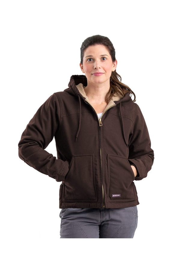 Women's Sherpa-Lined Duck Hooded Jacket