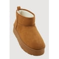 thumbnail image 1 of Women's Sherpa Lined Pull Tab Faux Suede Platform Ankle Boots, 1 of 3