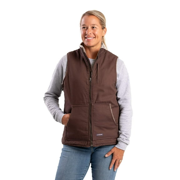 Women's Sherpa-Lined Softstone Duck Vest
