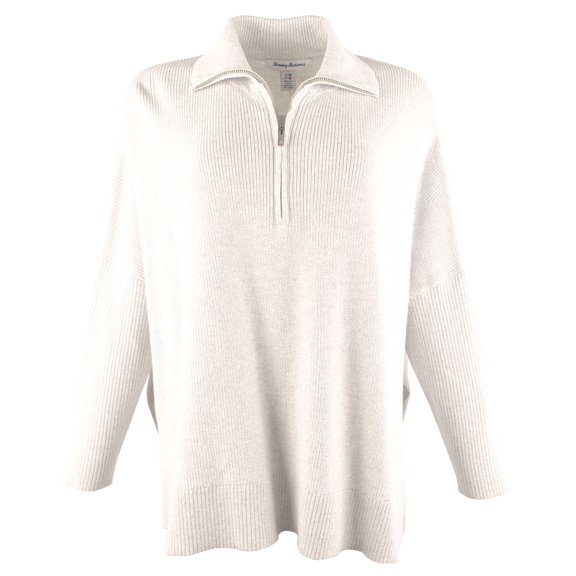 Women's Shimmer Bonita Half Zip Long Sleeved Poncho Top-PGH-XXS/XS