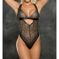 thumbnail image 1 of Women's Shirley of Hollywood 25801 Two Tone Stretch Lace Teddy (Black/Ivory XL), 1 of 2
