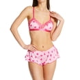 thumbnail image 1 of Women's Shirley of Hollywood 26011 Lace Bra and Short Set (Pink XL), 1 of 1