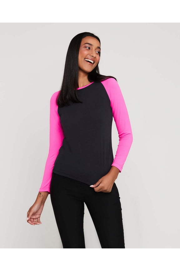 Women's Shirts AeroFit Apparel Long Sleeve Polyamide Raglan T-Shirt