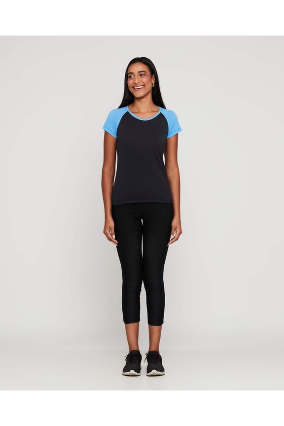 Women's Shirts AeroFit Apparel Short Sleeve Polyamide Raglan T-Shirt