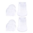 thumbnail image 1 of Women's Shoe Heel Protectors, 2-Pairs Clear TPU Anti-Slip Covers, Noise Reducing Tips for Dress Shoes, 1 of 7
