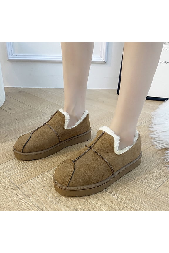 Women's Shoes Soft Soled Shoes Waterproof Non-slip Outdoor Indoor Shoes Autumn Winter Flat Heel Ankle Boots Classic Round Toe Comfortable Casual Footwear