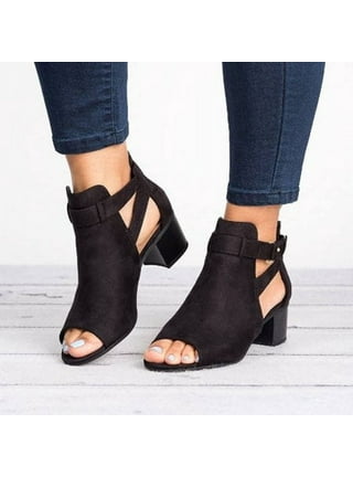 Dressy open toe booties clearance