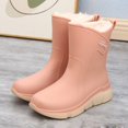 thumbnail image 1 of Women's Short Ankle Rain Boots Lightweight Chelsea Rain Boots Rubber Waterproof Booties, 1 of 3