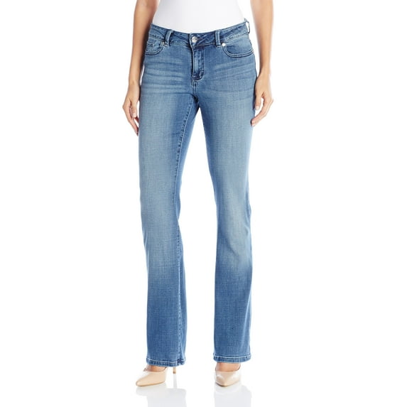 Women's Short Bootcut Curvy Fit Modern Jeans Stretch 10