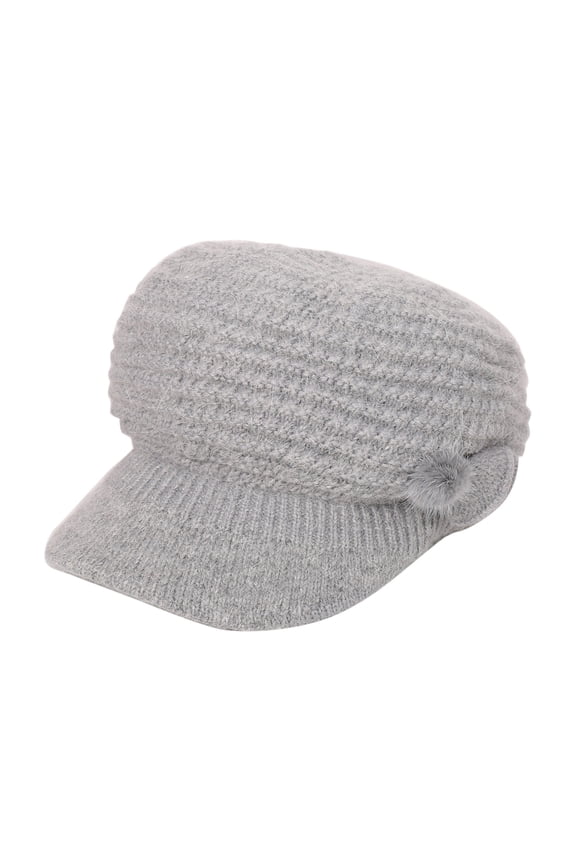 Women's Short Brim Winter Hat Solid Color Knitted Beanie Earflaps Casual Fashion Warm Cap for Spring Daily Festival Travel Outdoor Wear