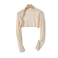 thumbnail image 1 of Women's Short Cardigan With Sun Jacket Cover Up Air Conditioned Shirt Sun Jacket Button up Sweater Cardigan Dark Open Front Cardigan Cardigan Womens plus Size Open Front Sweaters Long Sleeve Draped, 1 of 3