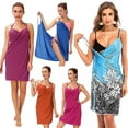 thumbnail image 1 of Women's Short Dress Summer Strap Dress Sleeveless Backless Beach Dress, 1 of 8