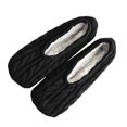 thumbnail image 1 of Women's Short Knit Slipper Socks with Non-Slip Bottom, Cozy Fleece Lined House Socks for Indoor Use, Warm Anti-Slip Floor Socks with Plush Interior, Soft Cable Knit Design for Home Comfort - A, 1 of 3