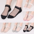 thumbnail image 1 of Women's Short Lace Socks Breathable Crystal Silk Style Ankle Socks, 1 of 4